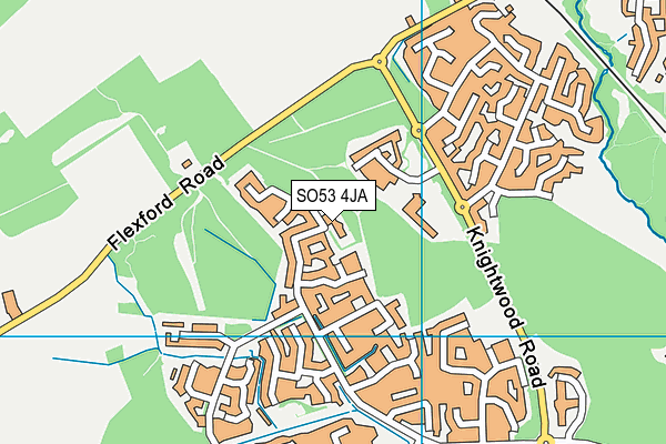 SO53 4JA map - OS VectorMap District (Ordnance Survey)