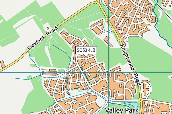 SO53 4JB map - OS VectorMap District (Ordnance Survey)
