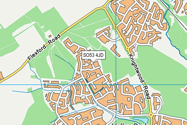 SO53 4JD map - OS VectorMap District (Ordnance Survey)