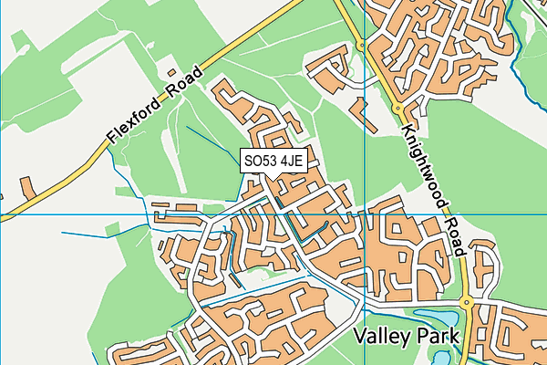 SO53 4JE map - OS VectorMap District (Ordnance Survey)