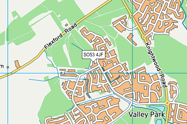 SO53 4JF map - OS VectorMap District (Ordnance Survey)