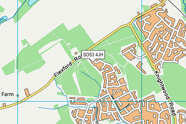 SO53 4JH map - OS VectorMap District (Ordnance Survey)