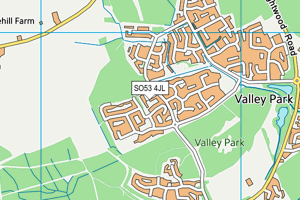 SO53 4JL map - OS VectorMap District (Ordnance Survey)