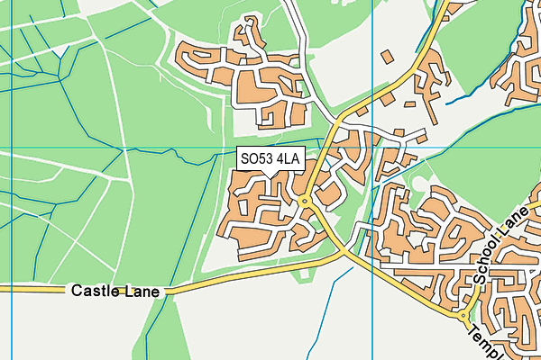 SO53 4LA map - OS VectorMap District (Ordnance Survey)