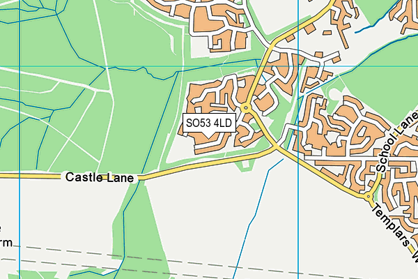 SO53 4LD map - OS VectorMap District (Ordnance Survey)