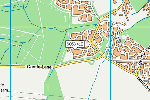 SO53 4LE map - OS VectorMap District (Ordnance Survey)