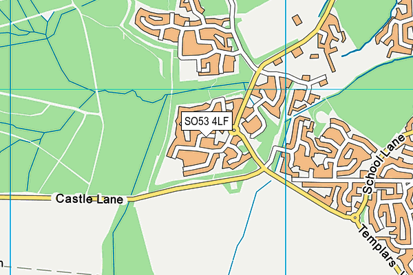 SO53 4LF map - OS VectorMap District (Ordnance Survey)