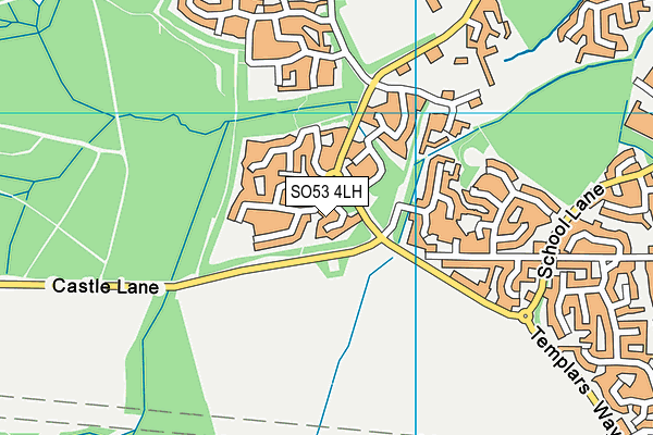 SO53 4LH map - OS VectorMap District (Ordnance Survey)