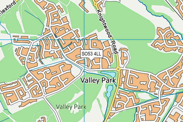 SO53 4LL map - OS VectorMap District (Ordnance Survey)