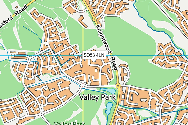 SO53 4LN map - OS VectorMap District (Ordnance Survey)