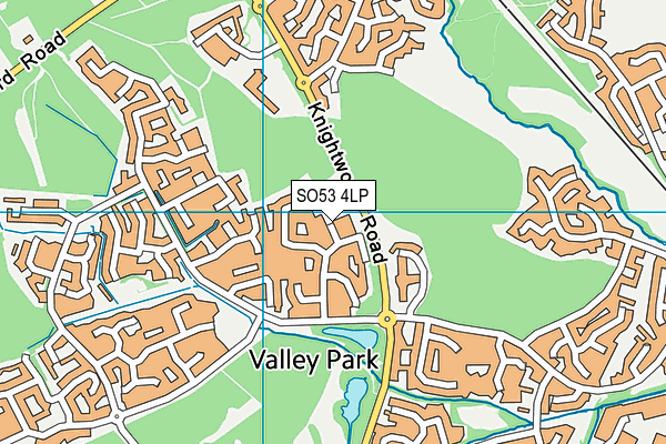 SO53 4LP map - OS VectorMap District (Ordnance Survey)