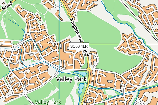 SO53 4LR map - OS VectorMap District (Ordnance Survey)