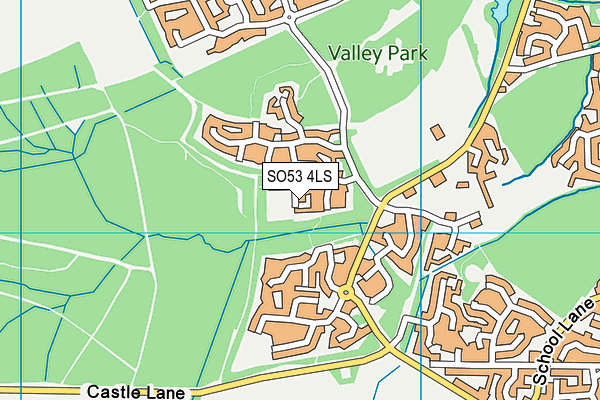 SO53 4LS map - OS VectorMap District (Ordnance Survey)