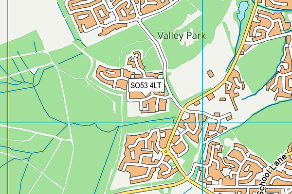 SO53 4LT map - OS VectorMap District (Ordnance Survey)