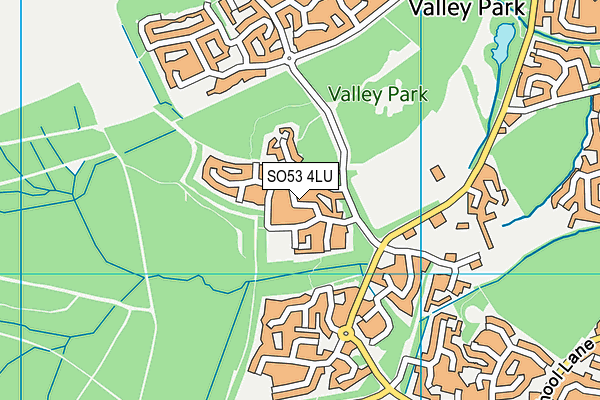 SO53 4LU map - OS VectorMap District (Ordnance Survey)