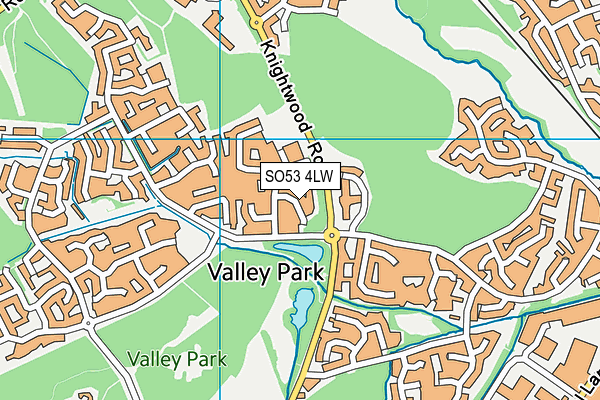 SO53 4LW map - OS VectorMap District (Ordnance Survey)