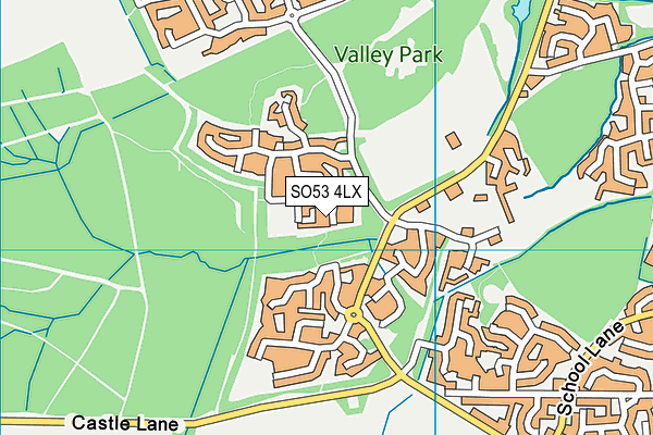 SO53 4LX map - OS VectorMap District (Ordnance Survey)