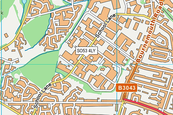 SO53 4LY map - OS VectorMap District (Ordnance Survey)