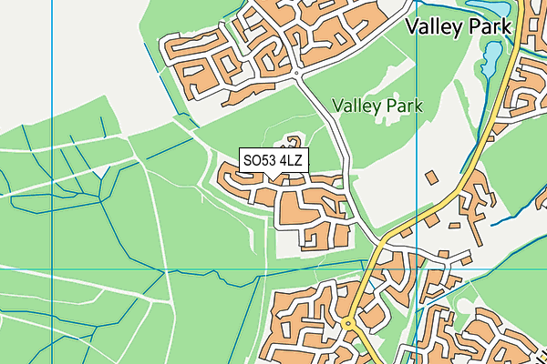 SO53 4LZ map - OS VectorMap District (Ordnance Survey)