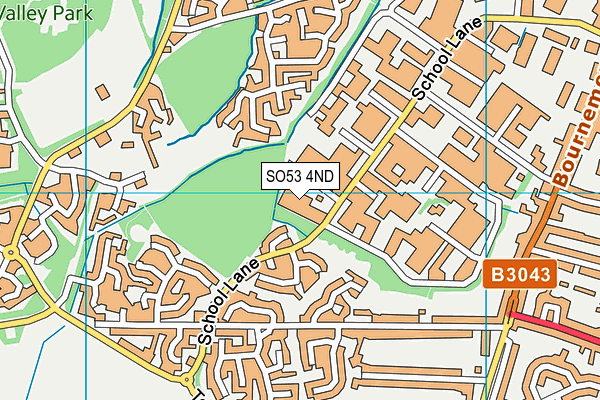 SO53 4ND map - OS VectorMap District (Ordnance Survey)