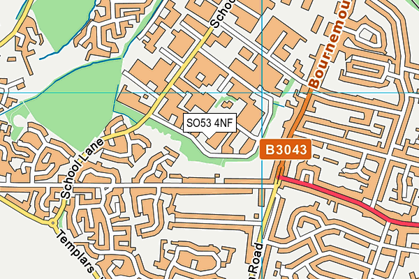 SO53 4NF map - OS VectorMap District (Ordnance Survey)