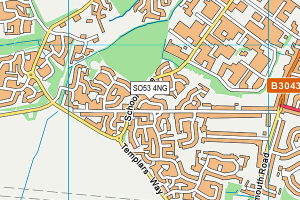 SO53 4NG map - OS VectorMap District (Ordnance Survey)