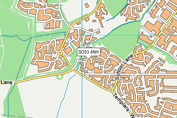 SO53 4NH map - OS VectorMap District (Ordnance Survey)