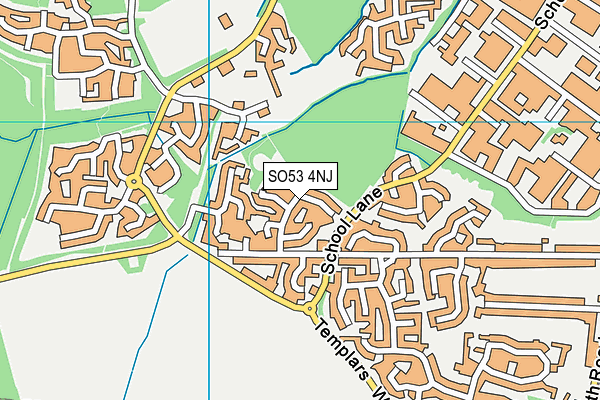 SO53 4NJ map - OS VectorMap District (Ordnance Survey)