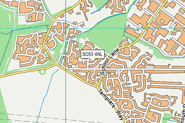 SO53 4NL map - OS VectorMap District (Ordnance Survey)