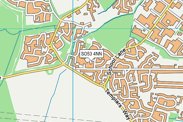 SO53 4NN map - OS VectorMap District (Ordnance Survey)