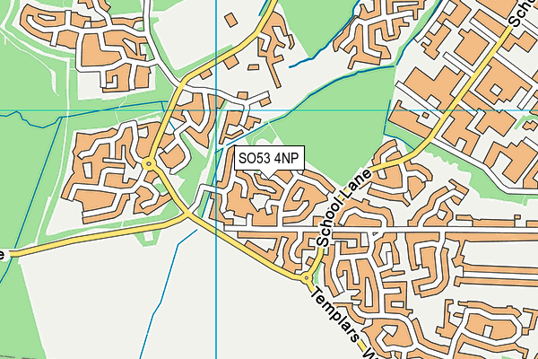 SO53 4NP map - OS VectorMap District (Ordnance Survey)