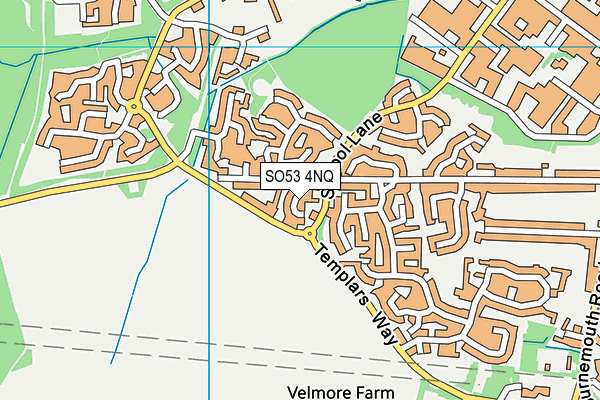 SO53 4NQ map - OS VectorMap District (Ordnance Survey)