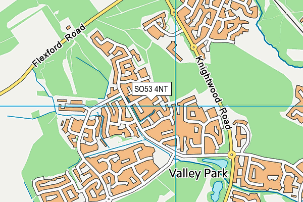 SO53 4NT map - OS VectorMap District (Ordnance Survey)