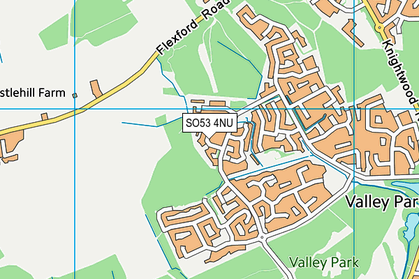 SO53 4NU map - OS VectorMap District (Ordnance Survey)