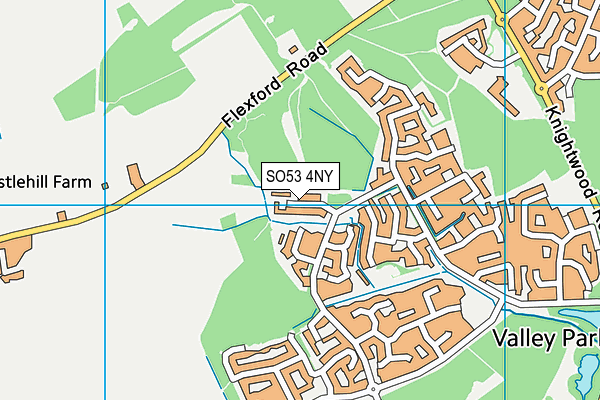 SO53 4NY map - OS VectorMap District (Ordnance Survey)