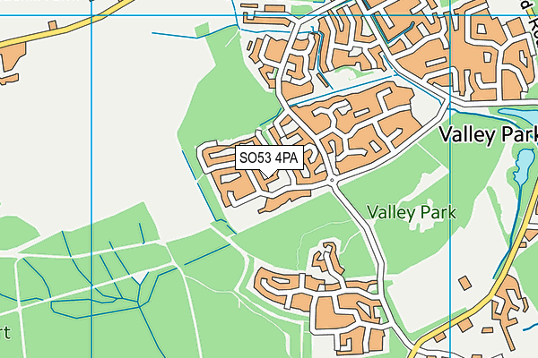 SO53 4PA map - OS VectorMap District (Ordnance Survey)