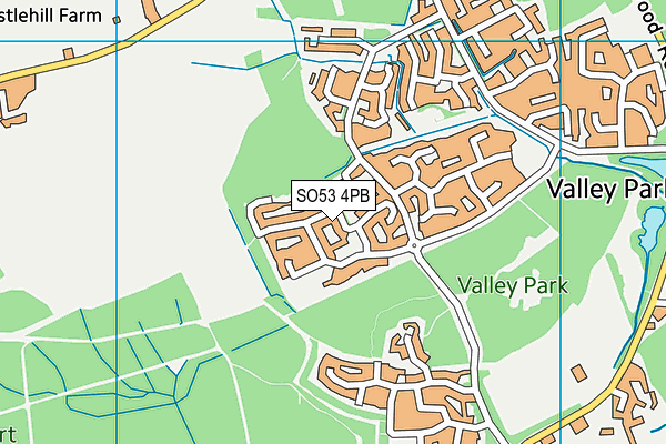 SO53 4PB map - OS VectorMap District (Ordnance Survey)