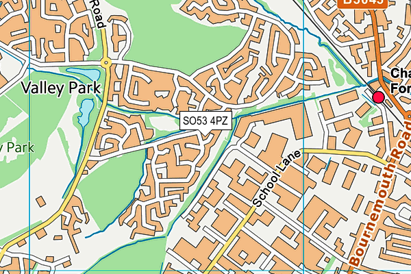SO53 4PZ map - OS VectorMap District (Ordnance Survey)