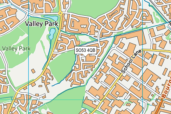 SO53 4QB map - OS VectorMap District (Ordnance Survey)