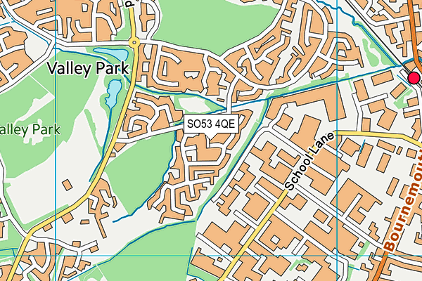 SO53 4QE map - OS VectorMap District (Ordnance Survey)