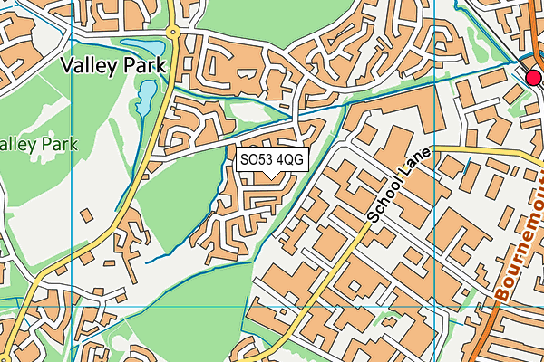 SO53 4QG map - OS VectorMap District (Ordnance Survey)