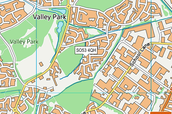 SO53 4QH map - OS VectorMap District (Ordnance Survey)