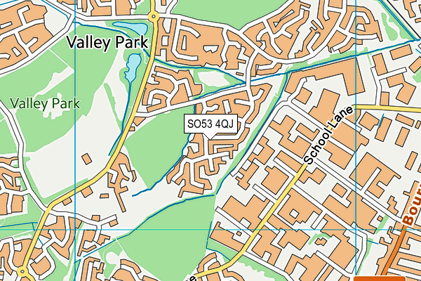 SO53 4QJ map - OS VectorMap District (Ordnance Survey)