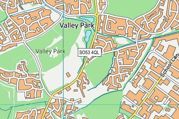 SO53 4QL map - OS VectorMap District (Ordnance Survey)