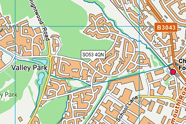 SO53 4QN map - OS VectorMap District (Ordnance Survey)