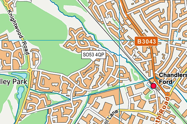 SO53 4QP map - OS VectorMap District (Ordnance Survey)