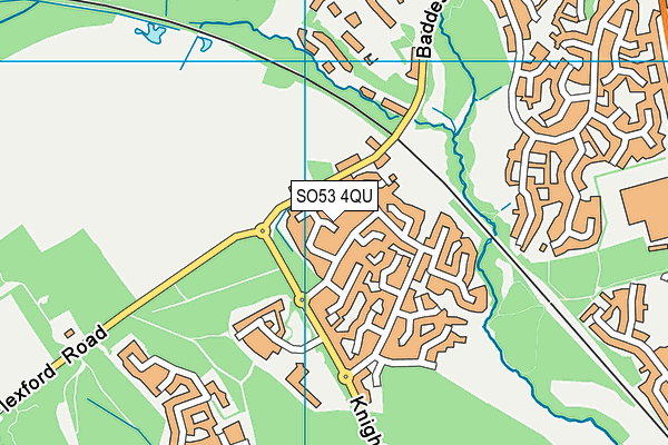 SO53 4QU map - OS VectorMap District (Ordnance Survey)