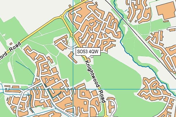 SO53 4QW map - OS VectorMap District (Ordnance Survey)