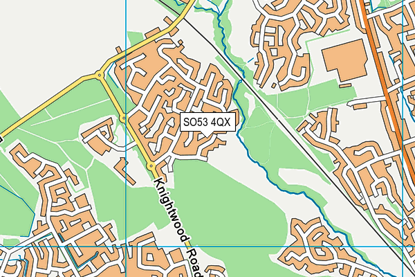 SO53 4QX map - OS VectorMap District (Ordnance Survey)