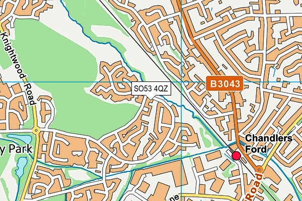 SO53 4QZ map - OS VectorMap District (Ordnance Survey)